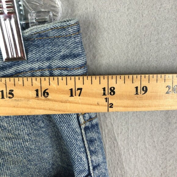 Vintage Structure Jeans Mens 36L Blue Denim Loose Baggy Y2K  Straight 90s Skater - Picture 6 of 16